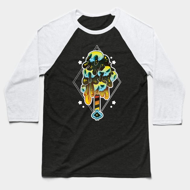 Skullsours | Monster Popsicle Baseball T-Shirt by cosmicloak